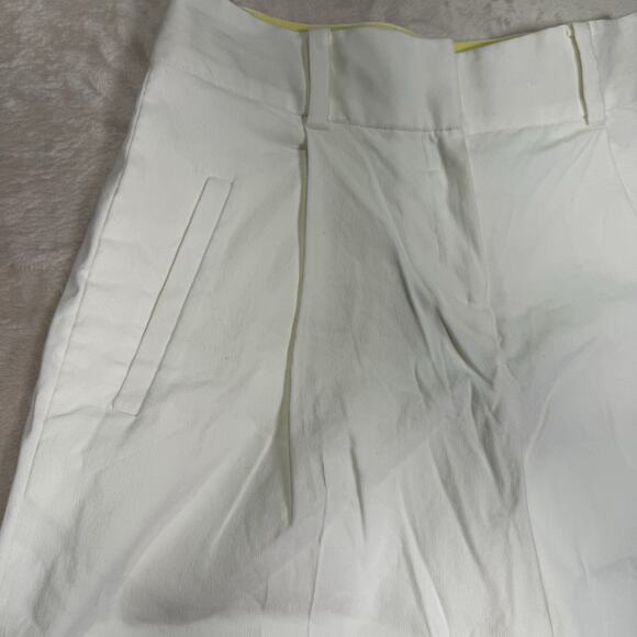 Diane Von Furstenberg DVF Holly Culotte Cropped Pants Ivory Women's Size 2 - Picture 3 of 10